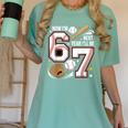 6 Year Old Birthday 67 Trend Baseball Now I’m 6 Next Year 7 Women's Comfort Colors T-Shirt Violet