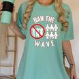Baseball Ban The Wave Baseball Mom Player Coach Fan Women's Comfort Colors T-Shirt Violet