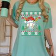 Baseball Christmas Ugly Sweater Santa Sport Men Kids Women's Comfort Colors T-Shirt Violet Baseball Christmas Ugly Sweater Santa Sport Men Kids Women's Comfort Colors T-Shirt Violet