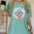 Baseball Ice Cream Heart Sunglasses Youth Boys Valentine Women's Comfort Colors T-Shirt Violet
