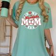 Baseball Mom Era For Women Player Mother Women's Comfort Colors T-Shirt Violet