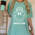 Baseball Mom Smile Face Shirt Varsity Cute Happy Face Women Women's Comfort Colors T-Shirt Violet Baseball Mom Smile Face Shirt Varsity Cute Happy Face Women Women's Comfort Colors T-Shirt Violet