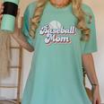 Baseball Mom Sporty Retro Baseball Team Momma Gray Women's Comfort Colors T-Shirt Violet Baseball Mom Sporty Retro Baseball Team Momma Gray Women's Comfort Colors T-Shirt Violet