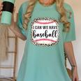 I Can We Have Baseball Mom Women Women's Comfort Colors T-Shirt Violet