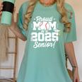 Class Of 2025 Senior Year Baseball Mom Senior 2025 Women's Comfort Colors T-Shirt Violet