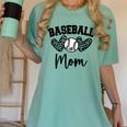 Custom Baseball Mom Number 28 Heart For Mom Women's Comfort Colors T-Shirt Violet