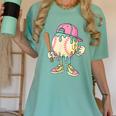Cute Baseball Ice Cream Drip For Girls & Boys 2 Sides Women's Comfort Colors T-Shirt Violet