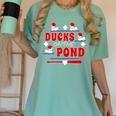 Cute Ducks On The Pond Cute Baseball Mom T-Shirt Women's Comfort Colors T-Shirt Violet