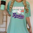 GodMom Rookie Of Year 1st Birthday Baseball Theme Matching Women's Comfort Colors T-Shirt Violet
