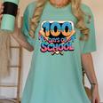 Happy 100 Days Of School Baseball Drip For Kids Teachers Women's Comfort Colors T-Shirt Violet Happy 100 Days Of School Baseball Drip For Kids Teachers Women's Comfort Colors T-Shirt Violet