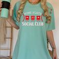 Home Plate Social Club Softball Season Baseball Mom Premium Women's Comfort Colors T-Shirt Violet