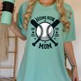 Home Run Mom Shirt Baseball Mom Mother's Day Women's Comfort Colors T-Shirt Violet
