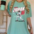 Jarren Duran Boston MLB Baseball Players MLBJDU204M Women's Comfort Colors T-Shirt Violet