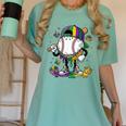 Mardi Gras Ice Cream Drip Baseball Carnival Party Mask Boys Women's Comfort Colors T-Shirt Violet Mardi Gras Ice Cream Drip Baseball Carnival Party Mask Boys Women's Comfort Colors T-Shirt Violet