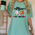 Mom Of Both Basketball Baseball Mom Women's Comfort Colors T-Shirt Violet