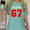 Number 67 Numbered Six Seven Baseball Jersey Style Team 67 Women's Comfort Colors T-Shirt Violet Number 67 Numbered Six Seven Baseball Jersey Style Team 67 Women's Comfort Colors T-Shirt Violet