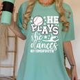 He Plays She Dances Mom Of Both Dancing And Baseball Mom Women's Comfort Colors T-Shirt Violet