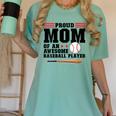 Proud Mom Of An Awesome Baseball Player Baseball Mom Women's Comfort Colors T-Shirt Violet Proud Mom Of An Awesome Baseball Player Baseball Mom Women's Comfort Colors T-Shirt Violet