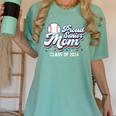 Proud Senior Mom Class Of 2024 Baseball Mom Graduate School Women's Comfort Colors T-Shirt Violet