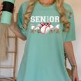 Senior Mom Class Of 2024 Baseball Mom Bandana Graduation Women's Comfort Colors T-Shirt Violet
