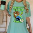 Spooky Zombie Respect The Drip Baseball Halloween Women's Comfort Colors T-Shirt Violet Spooky Zombie Respect The Drip Baseball Halloween Women's Comfort Colors T-Shirt Violet