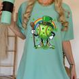 St Patricks Day Baseball Leprechaun Rainbow Green Baseball Women's Comfort Colors T-Shirt Violet St Patricks Day Baseball Leprechaun Rainbow Green Baseball Women's Comfort Colors T-Shirt Violet