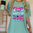 Survived 100 Days Of School Baseball Ice Cream Drip Boy Kids Women's Comfort Colors T-Shirt Violet Survived 100 Days Of School Baseball Ice Cream Drip Boy Kids Women's Comfort Colors T-Shirt Violet