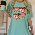Valentines Day Drip Heart Baseball XOXO Boys Kids Men Sport Women's Comfort Colors T-Shirt Violet