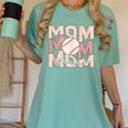 Women's Retro Baseball Mama Distressed Baseball Mom Life Women's Comfort Colors T-Shirt Violet