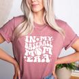 In My Baseball Mom Era Baseball Mama Groovy Sports Parent Women's Heather T-Shirt Heather Mauve