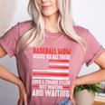Baseball Mom Inside Us All There Lives a Zombie Sport Women's Heather T-Shirt Heather Mauve