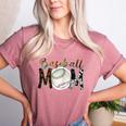 Baseball Mom Mama Mother Women's Heather T-Shirt Heather Mauve