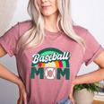 Baseball Mom Rainbow Game Day Women's Heather T-Shirt Heather Mauve Baseball Mom Rainbow Game Day Women's Heather T-Shirt Heather Mauve