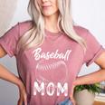 Baseball Mom For Women Family Matching Players Team Mommy Women's Heather T-Shirt Heather Mauve