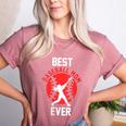 Best Baseball Mom Ever Baseball Women's Heather T-Shirt Heather Mauve Best Baseball Mom Ever Baseball Women's Heather T-Shirt Heather Mauve