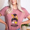 Busy Raising Ballers Softball Messy Bun Baseball Mom Women's Heather T-Shirt Heather Mauve Busy Raising Ballers Softball Messy Bun Baseball Mom Women's Heather T-Shirt Heather Mauve