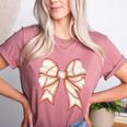 Coquette Bow Baseball Mama Baseball Mom Women Premium Women's Heather T-Shirt Heather Mauve Coquette Bow Baseball Mama Baseball Mom Women Premium Women's Heather T-Shirt Heather Mauve