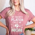 My Favorite Player Calls Me Mom Baseball Mom Game Day Women's Heather T-Shirt Heather Mauve My Favorite Player Calls Me Mom Baseball Mom Game Day Women's Heather T-Shirt Heather Mauve