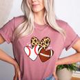 Football Baseball Heart Football Baseball Mom Women's Heather T-Shirt Heather Mauve