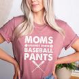 Moms Against Baseball Pants Baseball Mom Mother's Day Women's Heather T-Shirt Heather Mauve Moms Against Baseball Pants Baseball Mom Mother's Day Women's Heather T-Shirt Heather Mauve