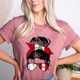 Peruvian Baseball Mom Peru Flag Baseball Girl Women's Heather T-Shirt Heather Mauve Peruvian Baseball Mom Peru Flag Baseball Girl Women's Heather T-Shirt Heather Mauve