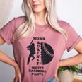 Retro Moms Against Baseball Pants Baseball Mom Women's Heather T-Shirt Heather Mauve