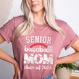 Senior Baseball Mom Class Of 2024 Baseball Senior Night Women's Heather T-Shirt Heather Mauve Senior Baseball Mom Class Of 2024 Baseball Senior Night Women's Heather T-Shirt Heather Mauve