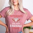 Somebody’s Loud Mouth Baseball Mom Women's Heather T-Shirt Heather Mauve Somebody’s Loud Mouth Baseball Mom Women's Heather T-Shirt Heather Mauve
