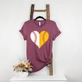 Cute Love Baseball Fast Pitch Softball Heart Baseball Mom Women's Heather T-Shirt Heather Maroon Cute Love Baseball Fast Pitch Softball Heart Baseball Mom Women's Heather T-Shirt Heather Maroon