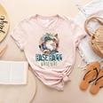 Artsy Baseball Mom Flowers Unique Game Day Ball Distressed Women's Heather T-Shirt Heather Peach Artsy Baseball Mom Flowers Unique Game Day Ball Distressed Women's Heather T-Shirt Heather Peach