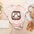 Ball Mom Leopard Ball Mom Baseball Mom Women's Heather T-Shirt Heather Peach Ball Mom Leopard Ball Mom Baseball Mom Women's Heather T-Shirt Heather Peach