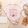 Baseball Mama Era Bows Baseball Mom Women Women's Heather T-Shirt Heather Peach