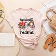 Baseball Mama Baseball Mom Cute T-Ball Mom Ballpark Mom Women's Heather T-Shirt Heather Peach Baseball Mama Baseball Mom Cute T-Ball Mom Ballpark Mom Women's Heather T-Shirt Heather Peach
