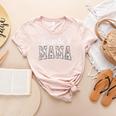 Baseball Mama Baseball Mom Women Proud Retro Women's Heather T-Shirt Heather Peach Baseball Mama Baseball Mom Women Proud Retro Women's Heather T-Shirt Heather Peach